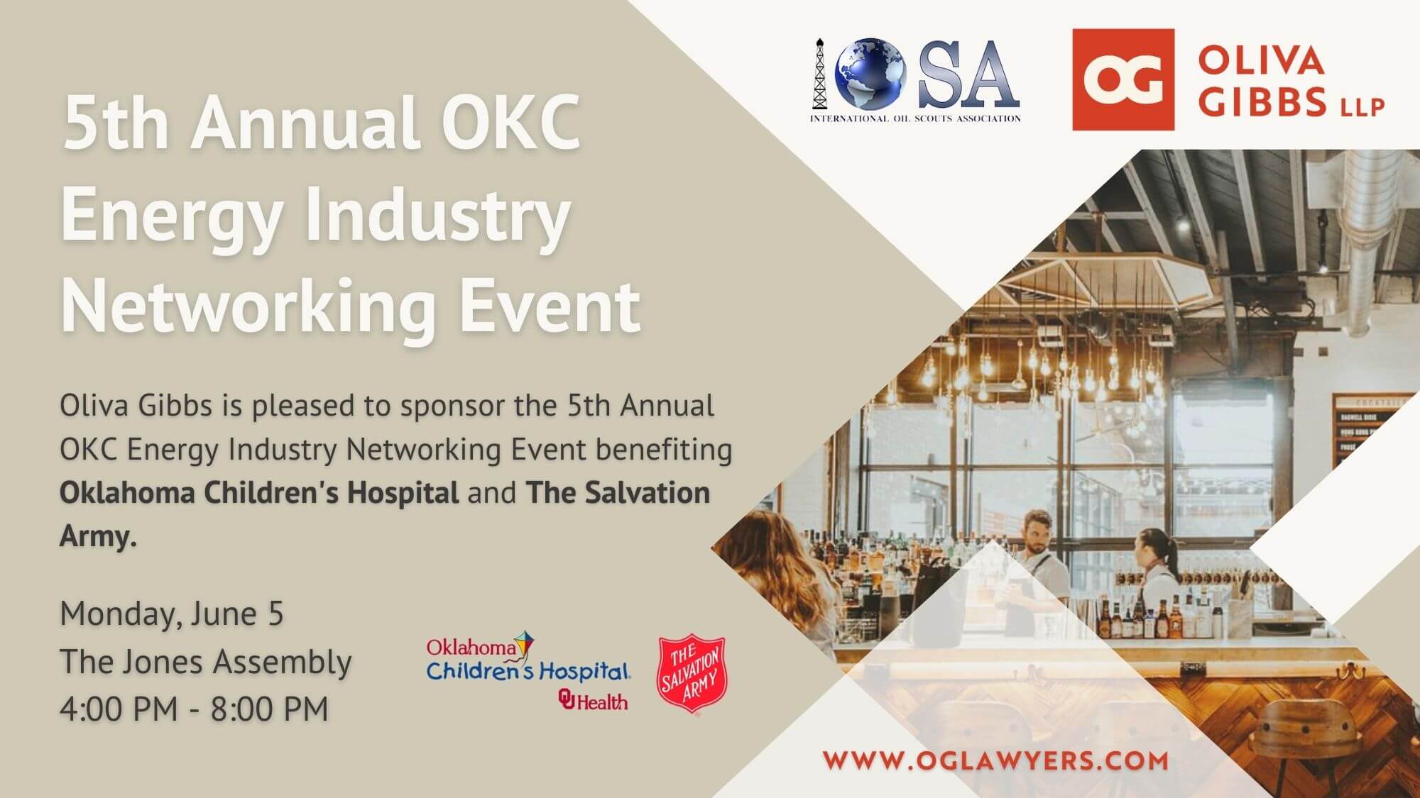 Join Oliva Gibbs for the 5th Annual OKC Energy Industry Networking Event