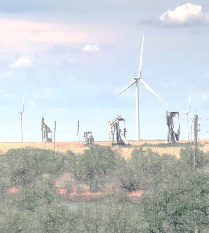 TX oil and wind