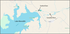 Map of the Canadian River.