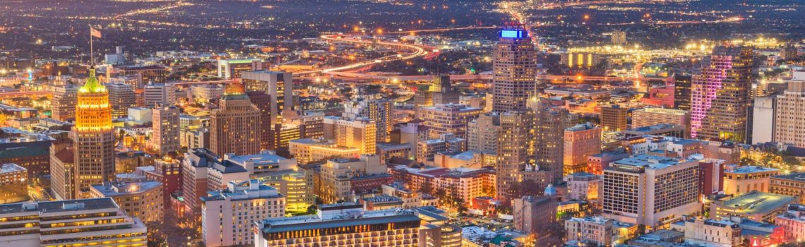 San Antonio skyline.